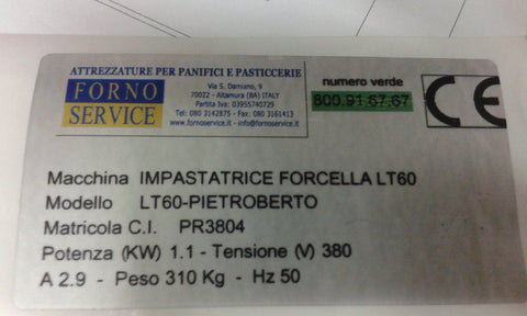 IMPASTATRICE A FORCELLA PIETROBERTO LT70